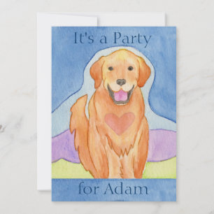 Invitation à la fête d'anniversaire du chien d'amo