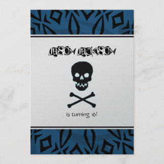 Invitation à la fête d'anniversaire du crâne