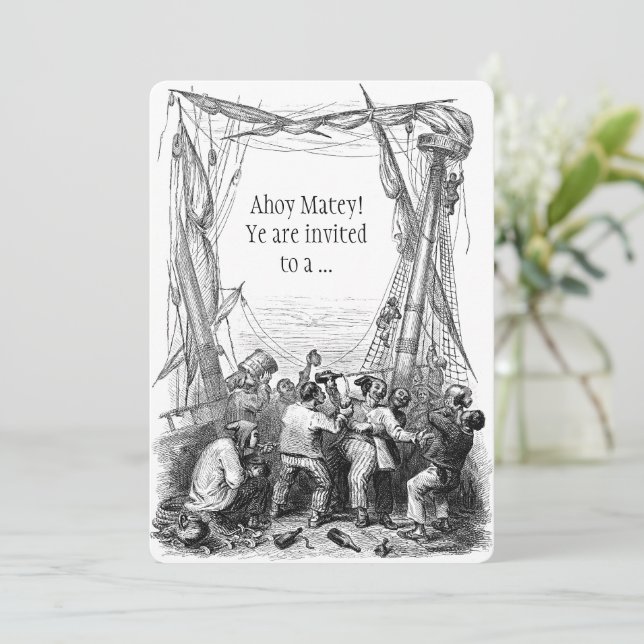 Invitation à la fête d'anniversaire du Pirate Bucc (Debout devant)