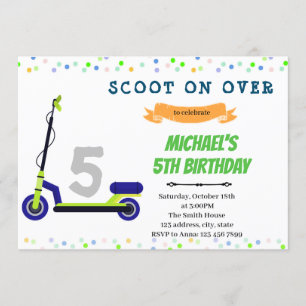 Invitation à la fête d'anniversaire du Scooter