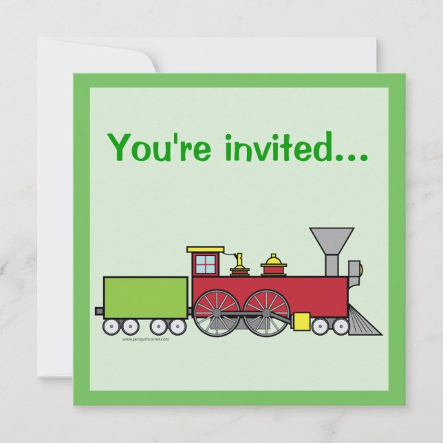 Invitation à la fête d'anniversaire du Train Colou (Devant)