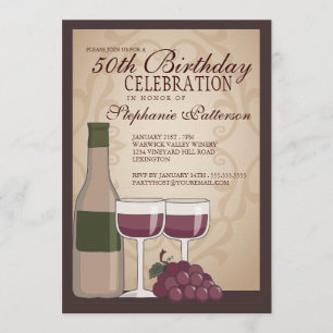 Invitation à la fête d'anniversaire du vin de Tosc