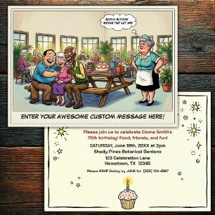 Invitation à la fête d'anniversaire d'une personne