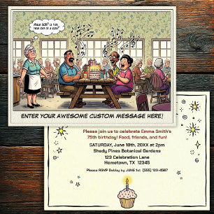Invitation à la fête d'anniversaire d'une personne
