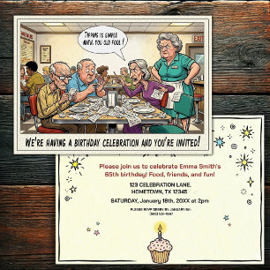Invitation à la fête d'anniversaire d'une personne