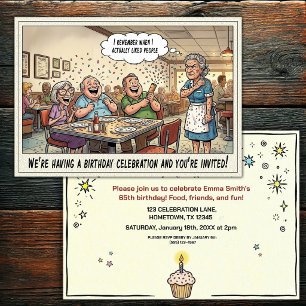 Invitation à la fête d'anniversaire d'une personne