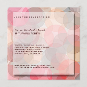 Invitation à la fête d'anniversaire minimaliste mo