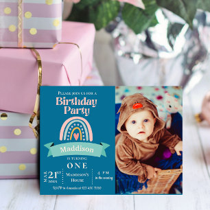 Invitation à la fête d'anniversaire pour le jalon 