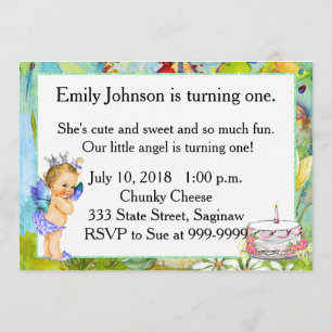 Invitation à la fête d'anniversaire Princesse Vint