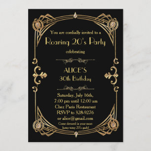 Invitation à la fête d'anniversaire Quel que soit 