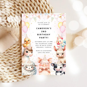 Invitation à la fête d'anniversaire Safari Party A