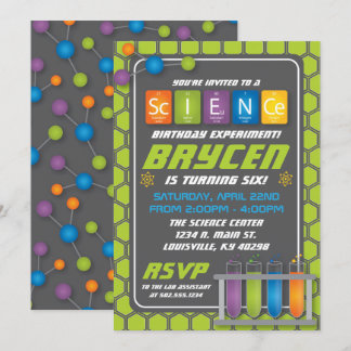 Invitation à la fête d'anniversaire scientifique