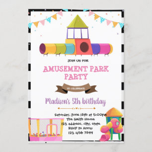 Invitation à la fête d'anniversaire sur le terrain
