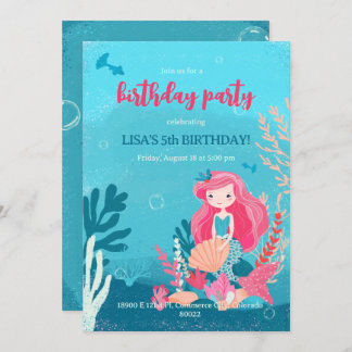 invitation à la fête d'anniversaire sur le thème d