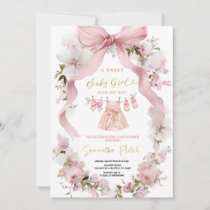 INVITATION À LA FÊTE DE BABY-SHOWER DE CHÉRIE ROSE