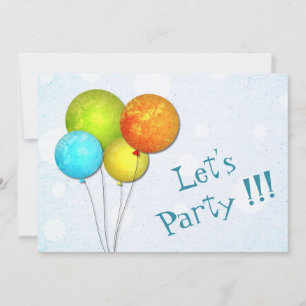 Invitation à la fête de ballon