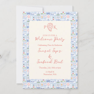 Invitation à la fête de bienvenue de Nantucket