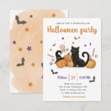 Invitation à la fête de bonbons d'Halloween Spookt
