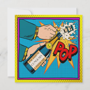Invitation à la fête de célébration Pop Art