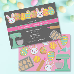INVITATION À LA FÊTE DE COOKIES DE PÂQUES