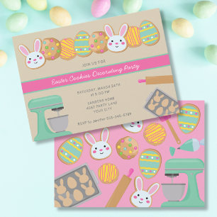 INVITATION À LA FÊTE DE COOKIES DE PÂQUES
