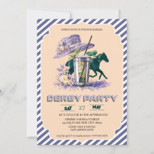 Invitation à la fête de Derby du Kentucky à l'aqua