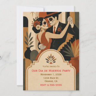 Invitation à la fête de Dia de Muertos