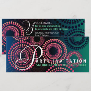 Invitation à la fête de feux d'artifice des Nuits