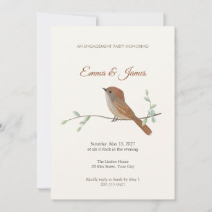 Invitation à la fête de fiançailles du Bruant à ai