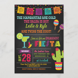 Invitation à la fête de fiançailles Fiesta