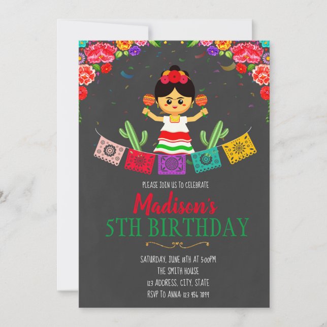 Invitation à la Fête de Fille (Devant)