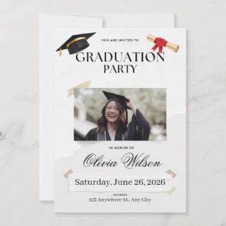 Invitation à la fête de fin d'études