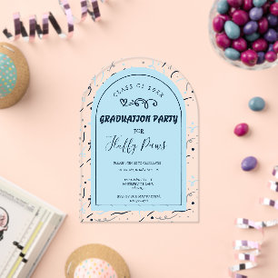 Invitation à la fête de fin d'études du chien Bleu