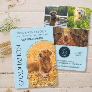 Invitation à la fête de fin d'études du chien Phot