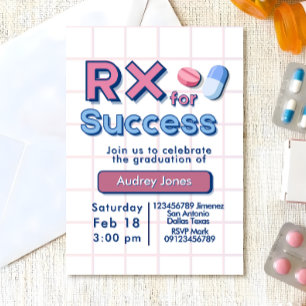 Invitation à la fête de fin d'études en pharmacie