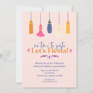 Invitation à la fête de fin d'études Fiesta