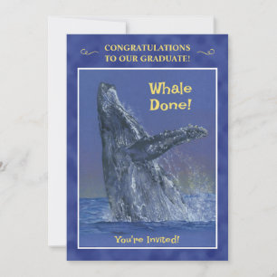 Invitation à la fête de fin d'études Fun Whale