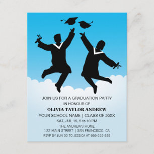 Invitation à la fête de fin d'études pour diplômés