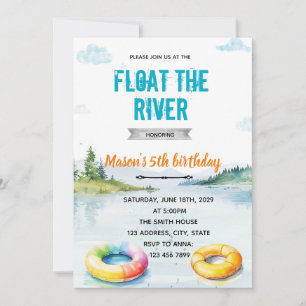 Invitation à la fête de flotteurs fluviaux