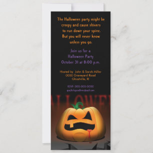 Invitation à la fête de Jack O' Lantern Halloween