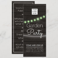 Invitation à la fête de jardin du siège social