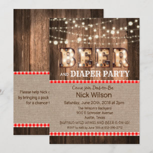 Invitation à la fête de la bière et de la couche r