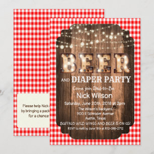 Invitation à la fête de la bière et de la couche r