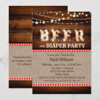 Invitation à la fête de la bière et de la couche r