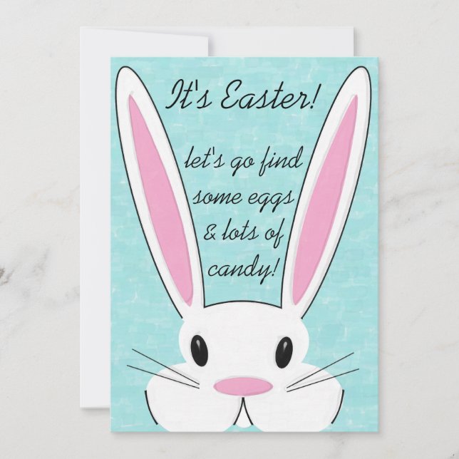 Invitation à la fête de la chasse aux oeufs de Pâq (Devant)