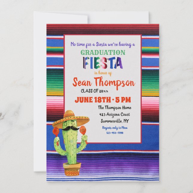 Invitation à la Fête de la Diplôme (Devant)