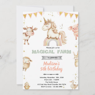 Invitation à la fête de la ferme magique