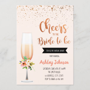 Invitation à la fête de la future mariée