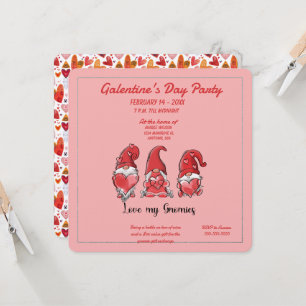 Invitation à la fête de la Galentine's Love My Gno