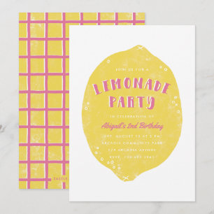 Invitation à la fête de la limonade - Magenta